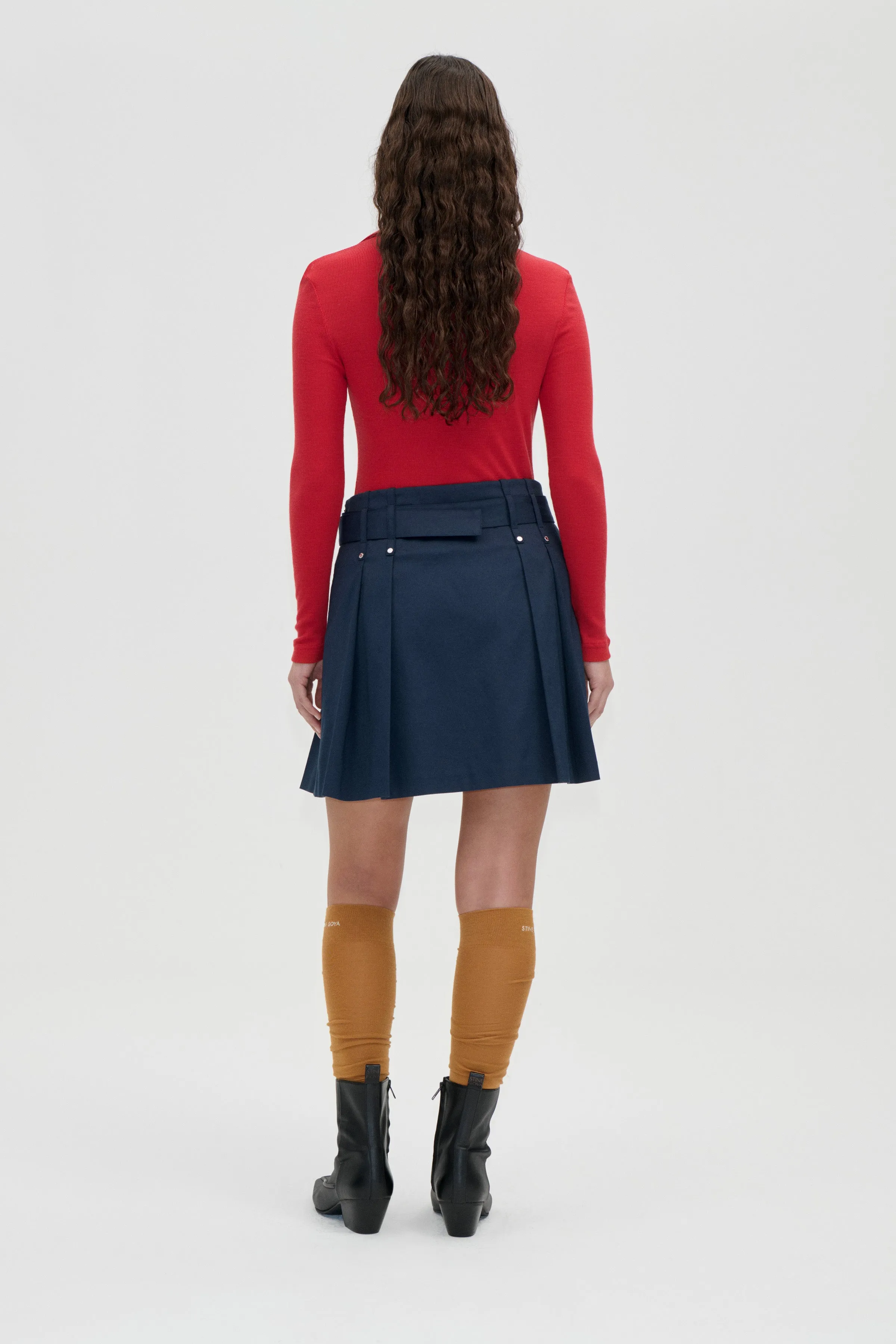 Long Sleeve Polo Top - Fiery Red sold by STINE GOYA product image thumbnail 4