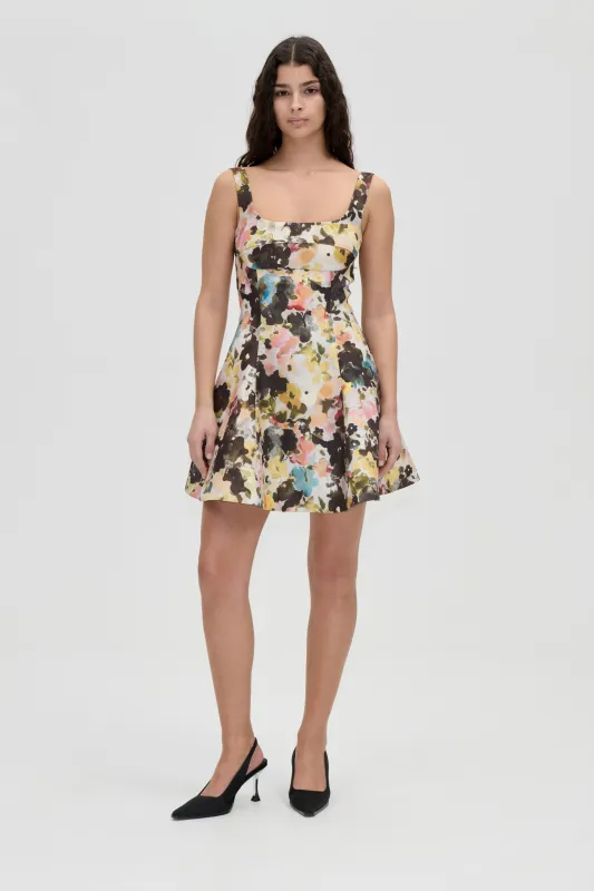 Corset Mini Dress - The Sentimental Bloom made by STINE GOYA