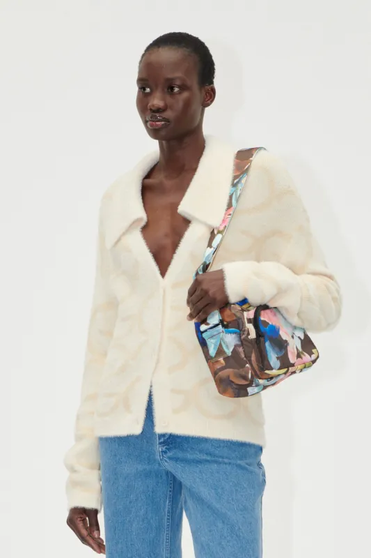 Long Sleeve Cropped Cardigan - SG Monogram sold by STINE GOYA