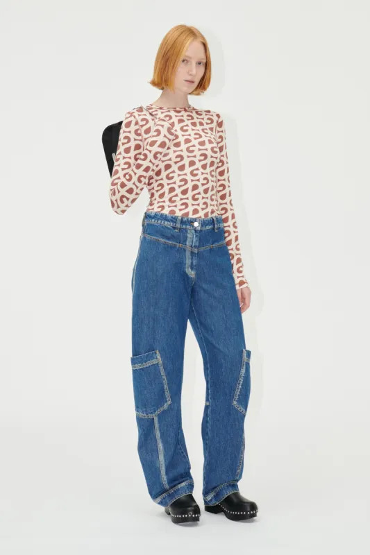 SGDion Denim Pants - Trompe L'oeil sold by STINE GOYA