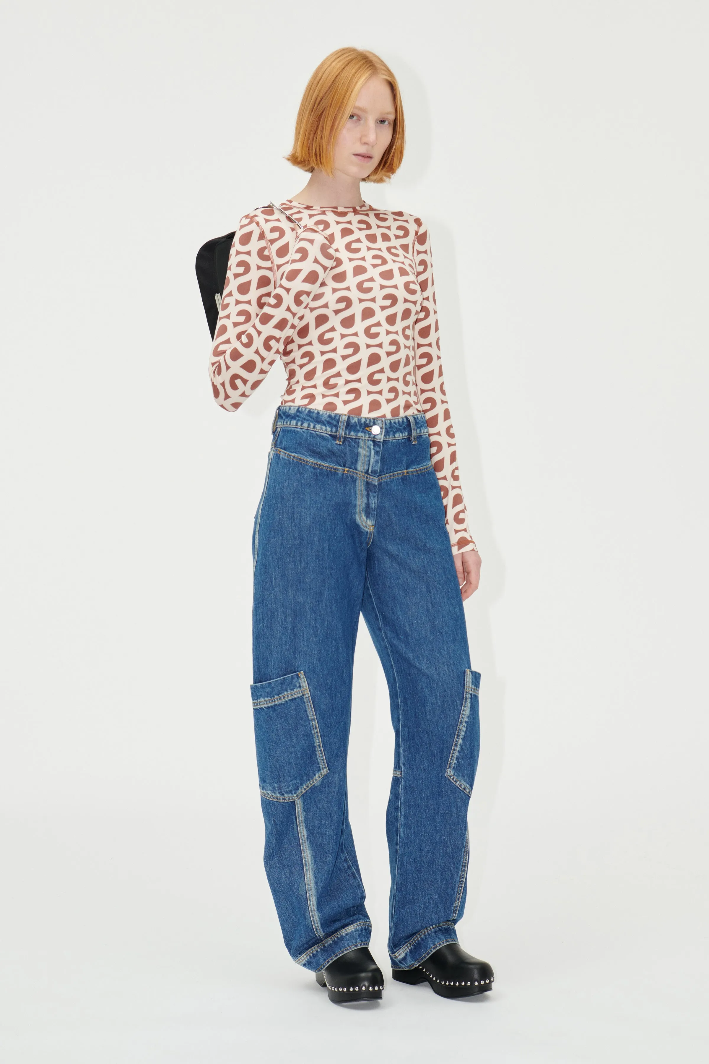 SGDion Denim Pants - Trompe L'oeil sold by STINE GOYA