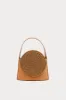TOBACCO Leather Handle Bag with Passementerie Details sold by DESTREE