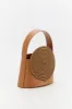 TOBACCO Leather Handle Bag with Passementerie Details sold by DESTREE
