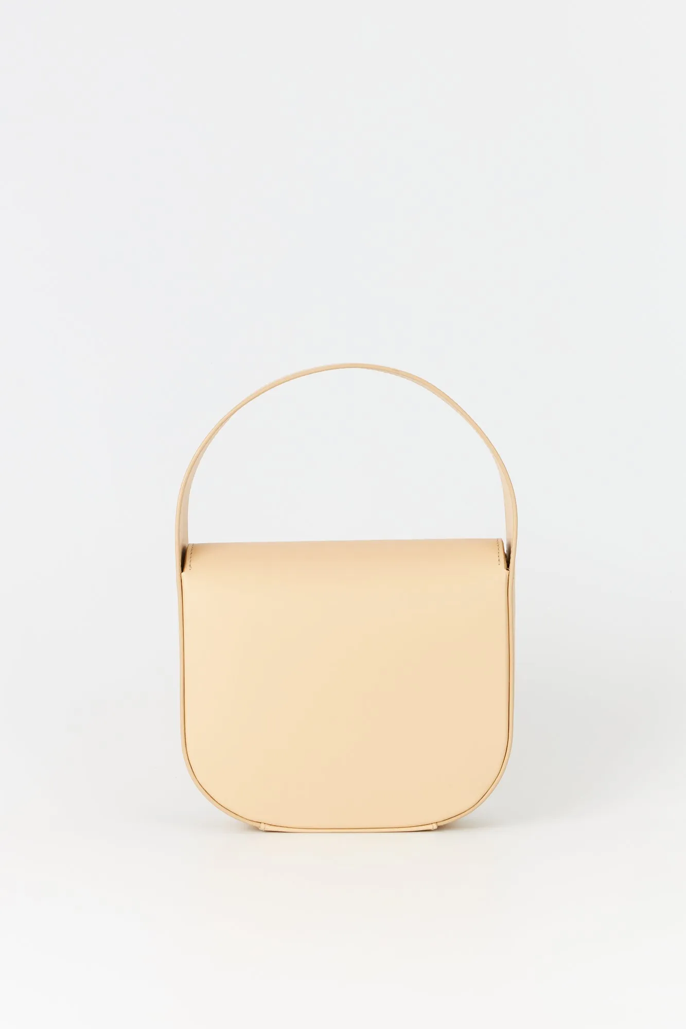 Beige leather handbag with golden latch sold by DESTREE product image thumbnail 3