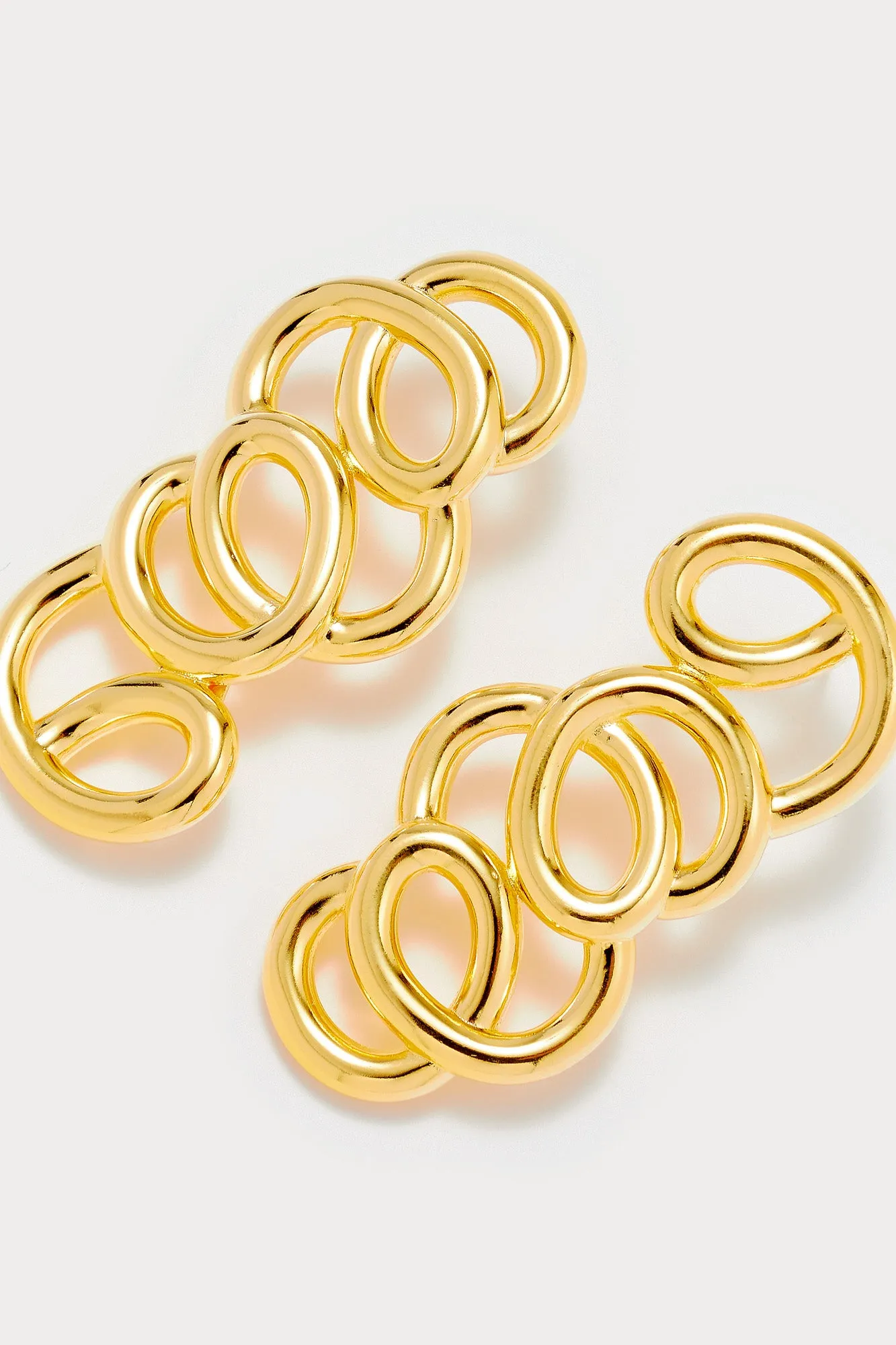 Long gold earrings sold by DESTREE product image thumbnail 2