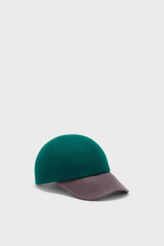 Forest Green and Black Wool Cap sold by DESTREE