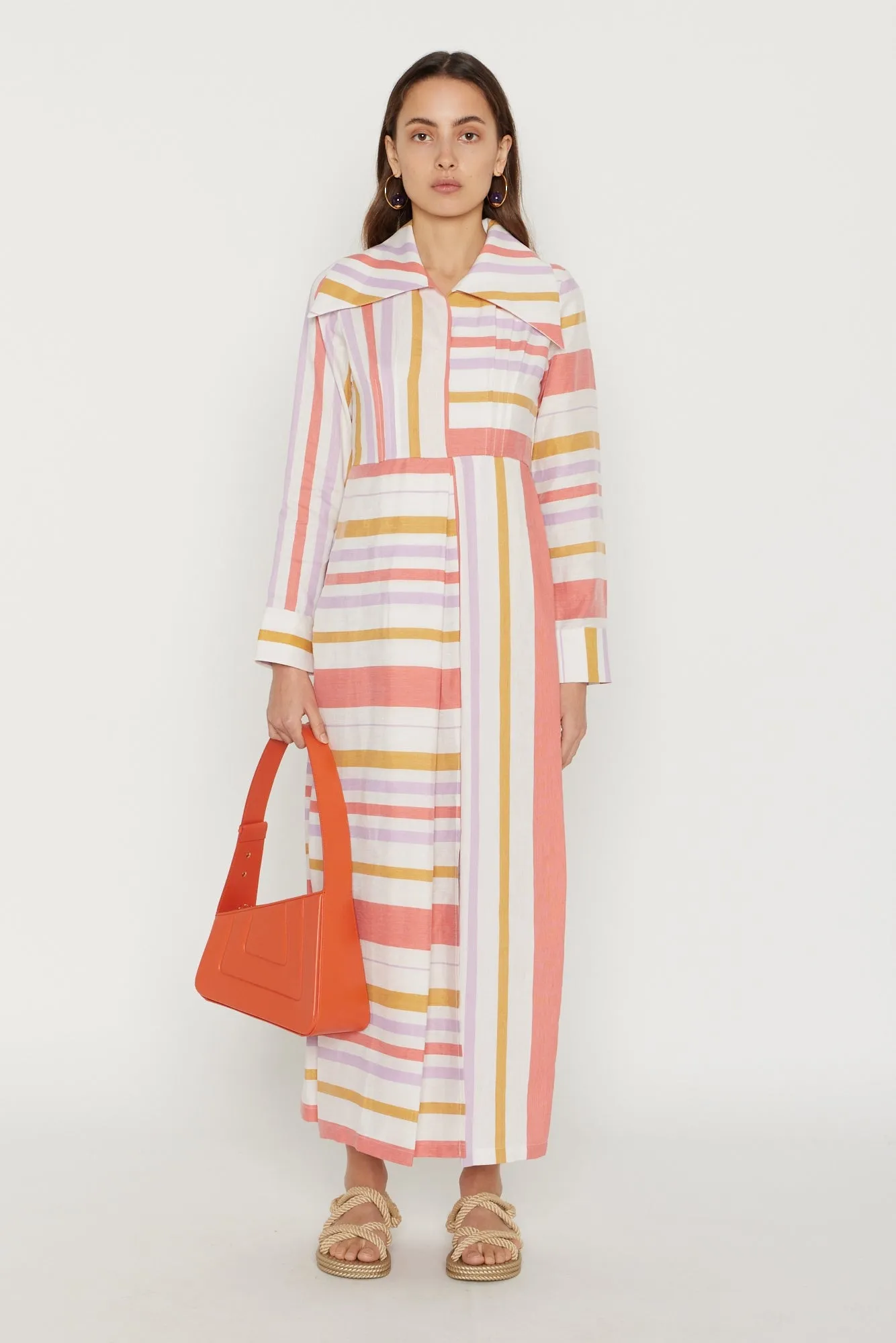 ORANGE Asymmetric Leather Quilted Bag sold by DESTREE product image thumbnail 4