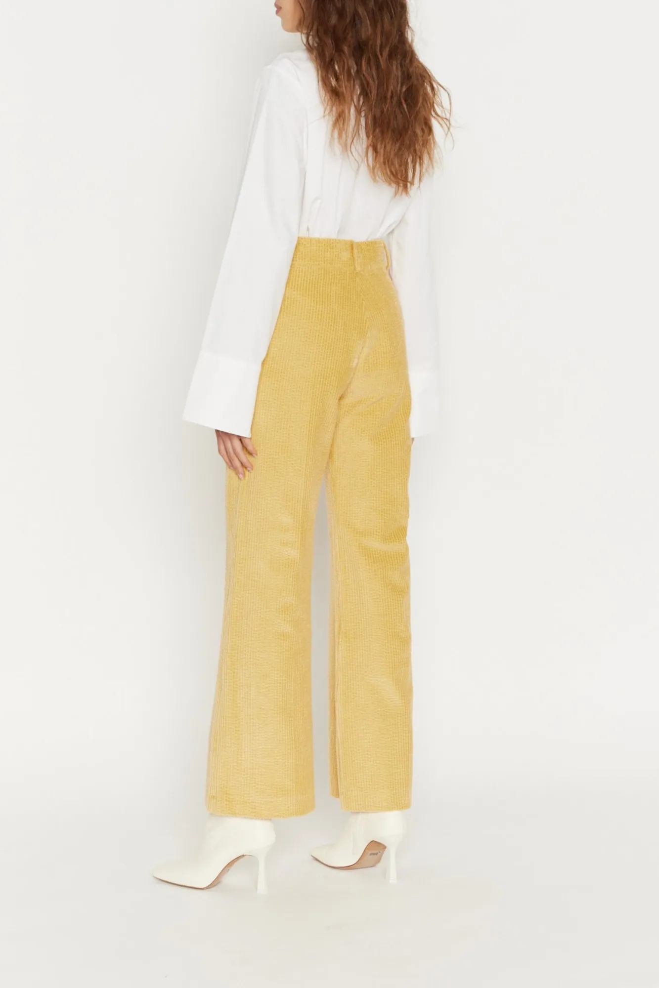 Wheat Corduroy Flared Pants sold by DESTREE product image thumbnail 2