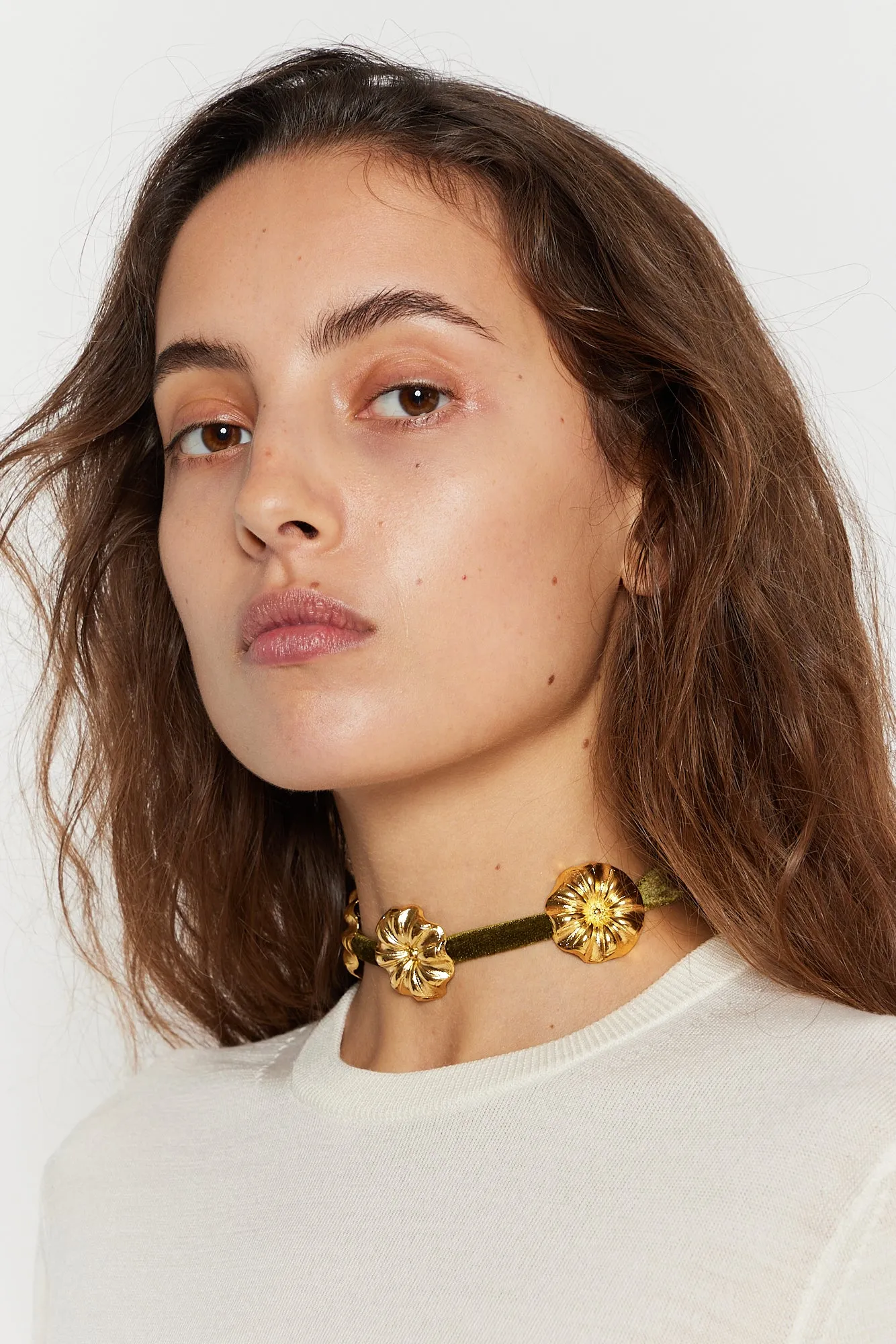 ELIZABETH CHOKER DAISY KAKI sold by DESTREE product image thumbnail 2