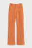 Orange flared pants sold by DESTREE