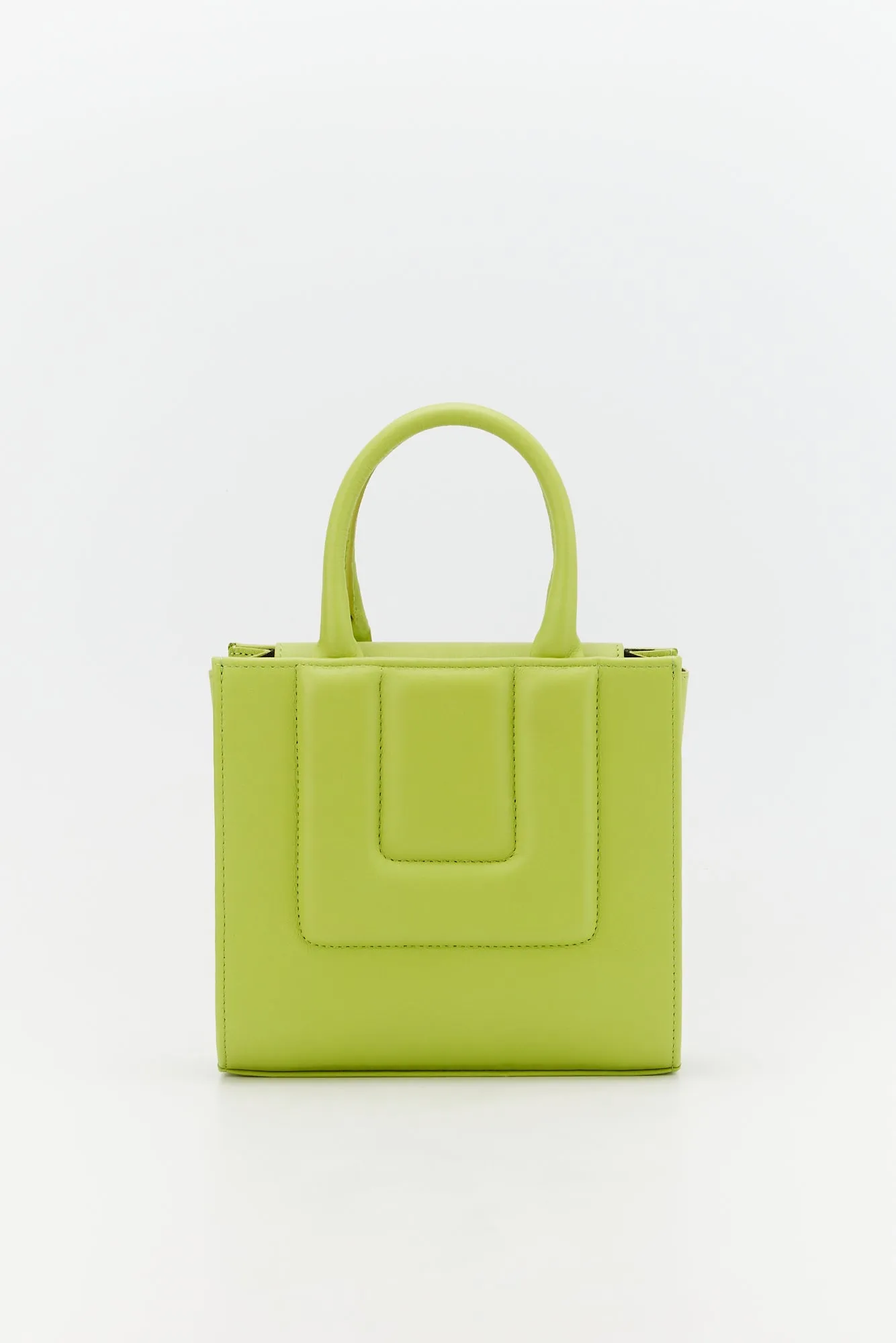 Anis leather structured mini tote sold by DESTREE