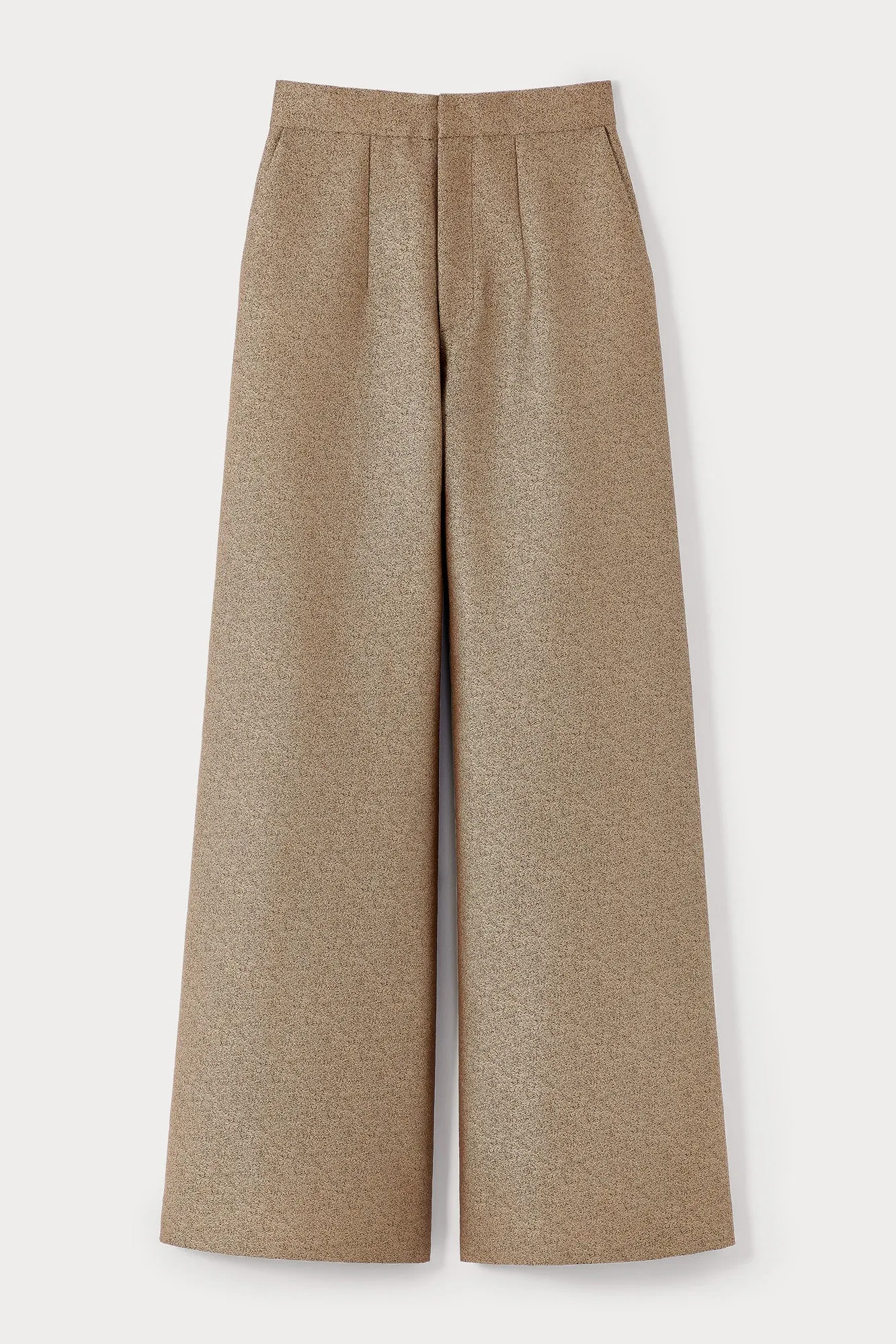 Crepe speckled wide-leg pants with a tailored fit sold by DESTREE