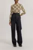 Monogram black & beige long sleeve shirt sold by DESTREE