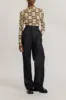 Monogram black & beige long sleeve shirt sold by DESTREE