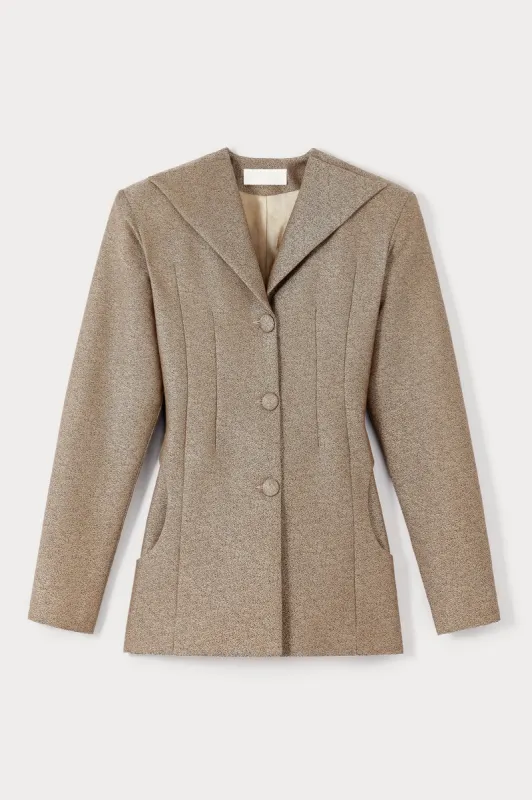 Marcin crepe speckled beige sold by DESTREE