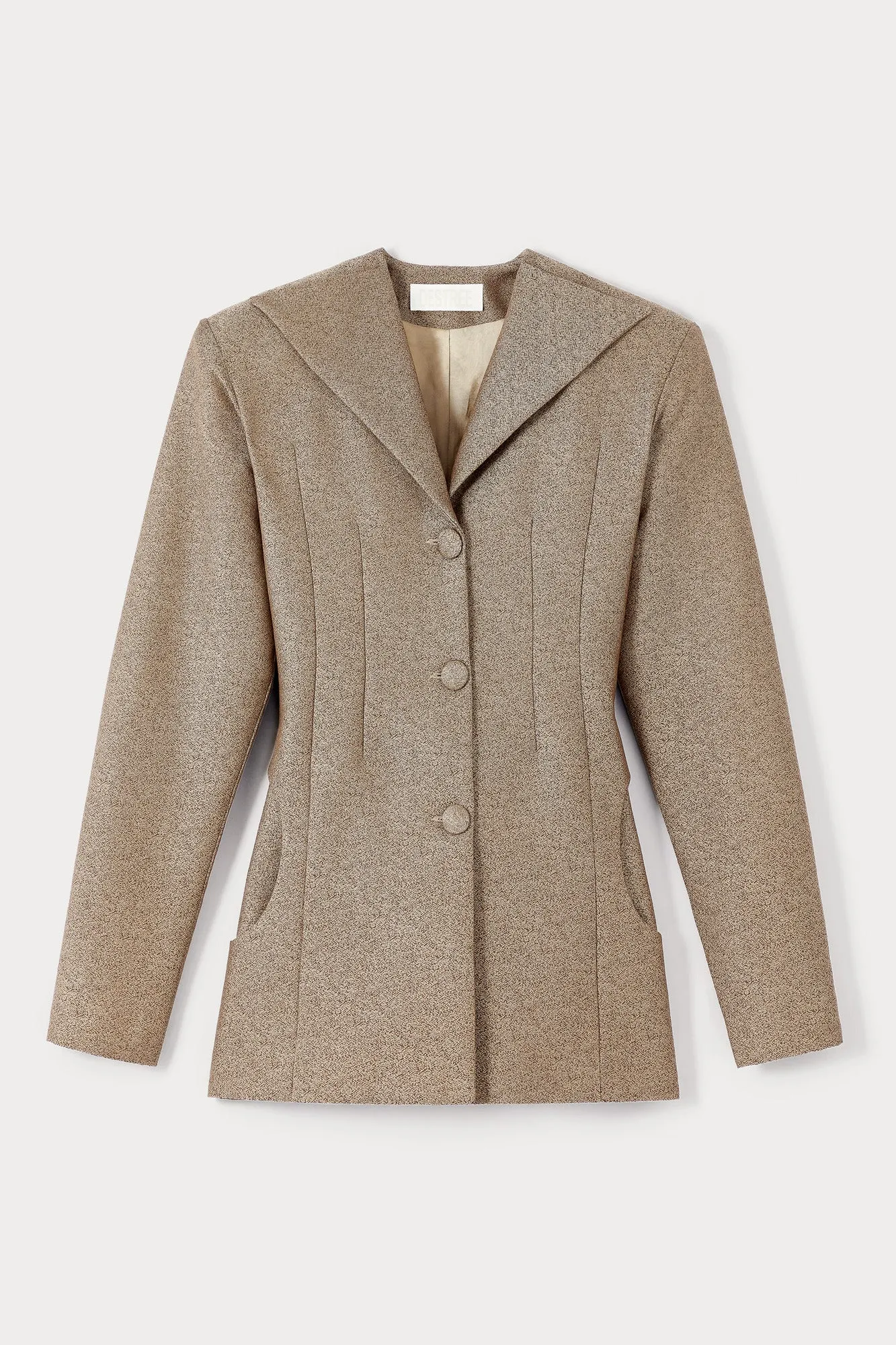 Marcin crepe speckled beige sold by DESTREE