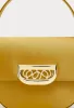 Antic gold satin handbag with golden latch sold by DESTREE
