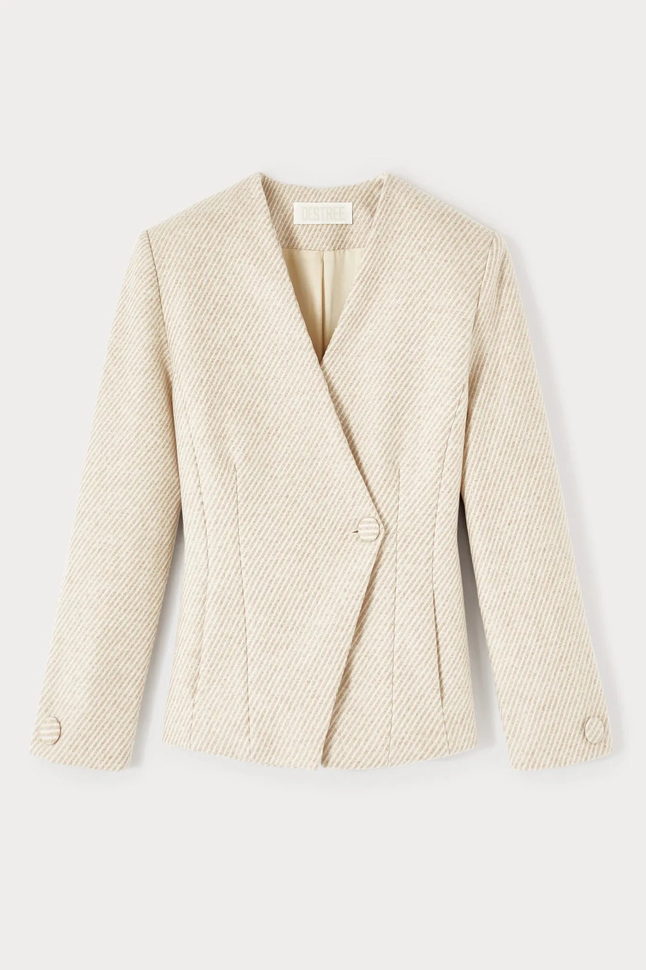 Wool beige blazer sold by DESTREE