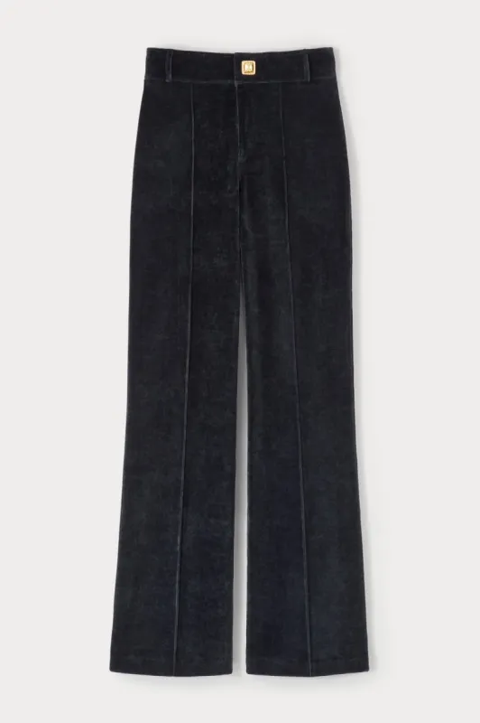 Black Velvet Flared Pants sold by DESTREE
