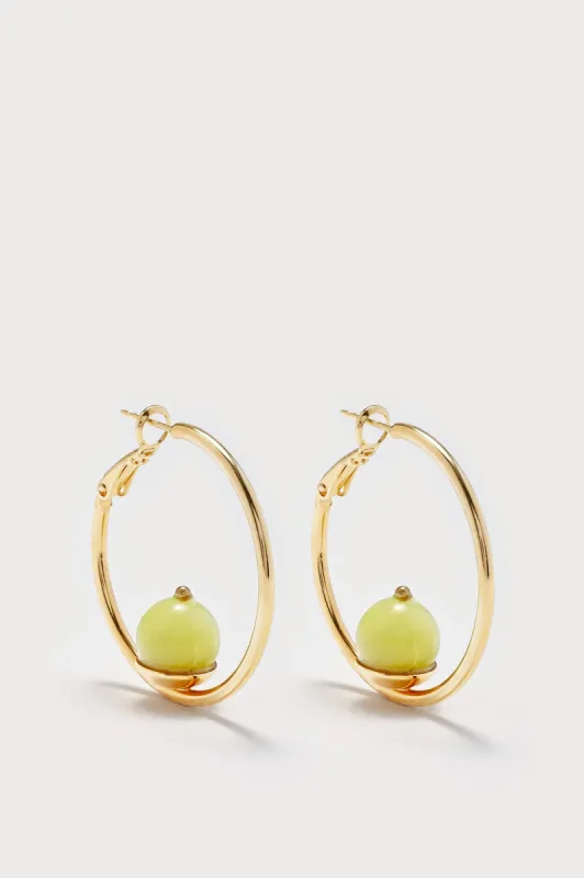 SONIA SMALL HOOPS ANISE made by DESTREE