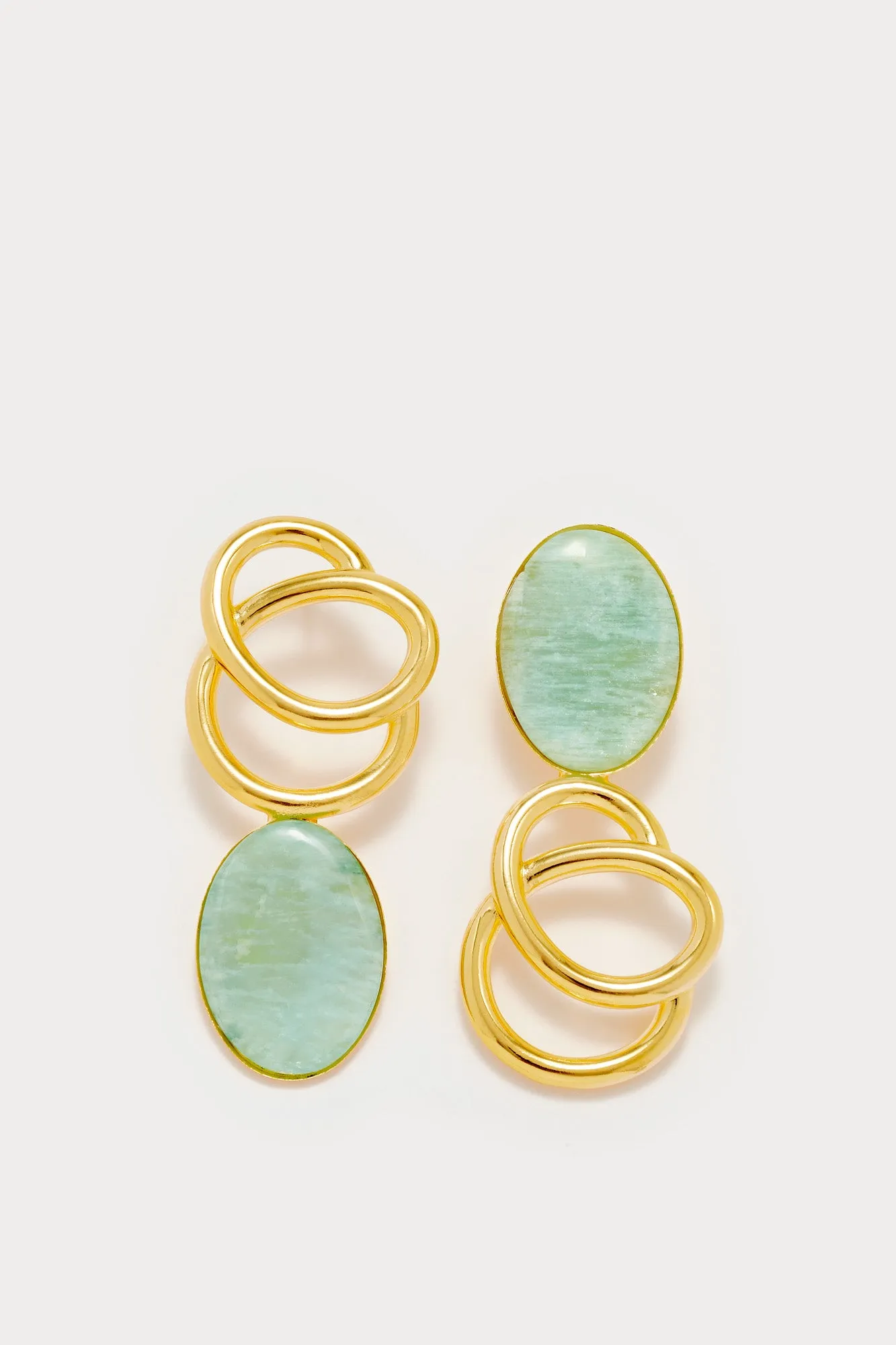 Light blue stone earrings sold by DESTREE product image thumbnail 2