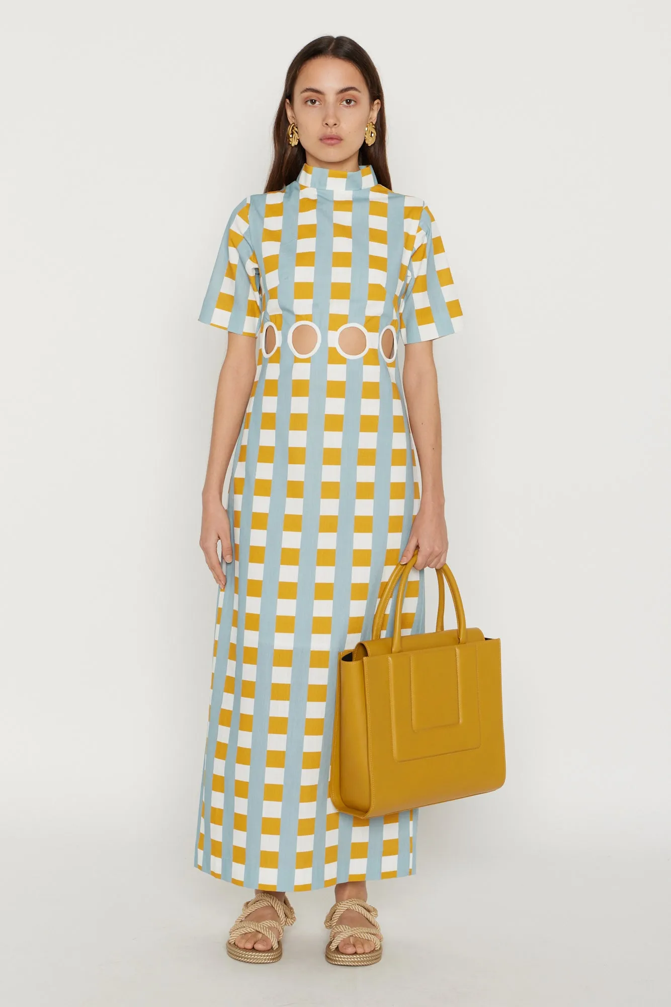 SOL TOTE MEDIUM QUILTED MUSTARD sold by DESTREE product image thumbnail 3