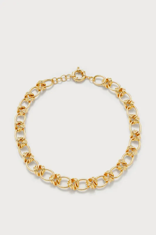 ELIZABETH CHAIN NECKLACE GOLD sold by DESTREE