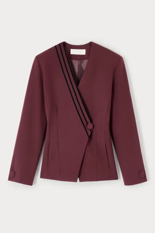 Tailor burgundy blazer sold by DESTREE