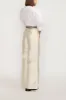 Ecru wide-leg pants with a tailored fit sold by DESTREE