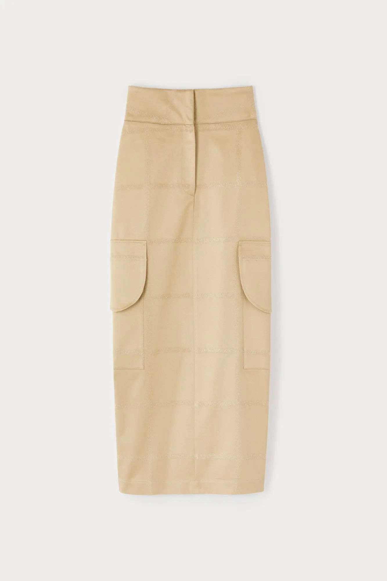 Checko sand midi skirt sold by DESTREE
