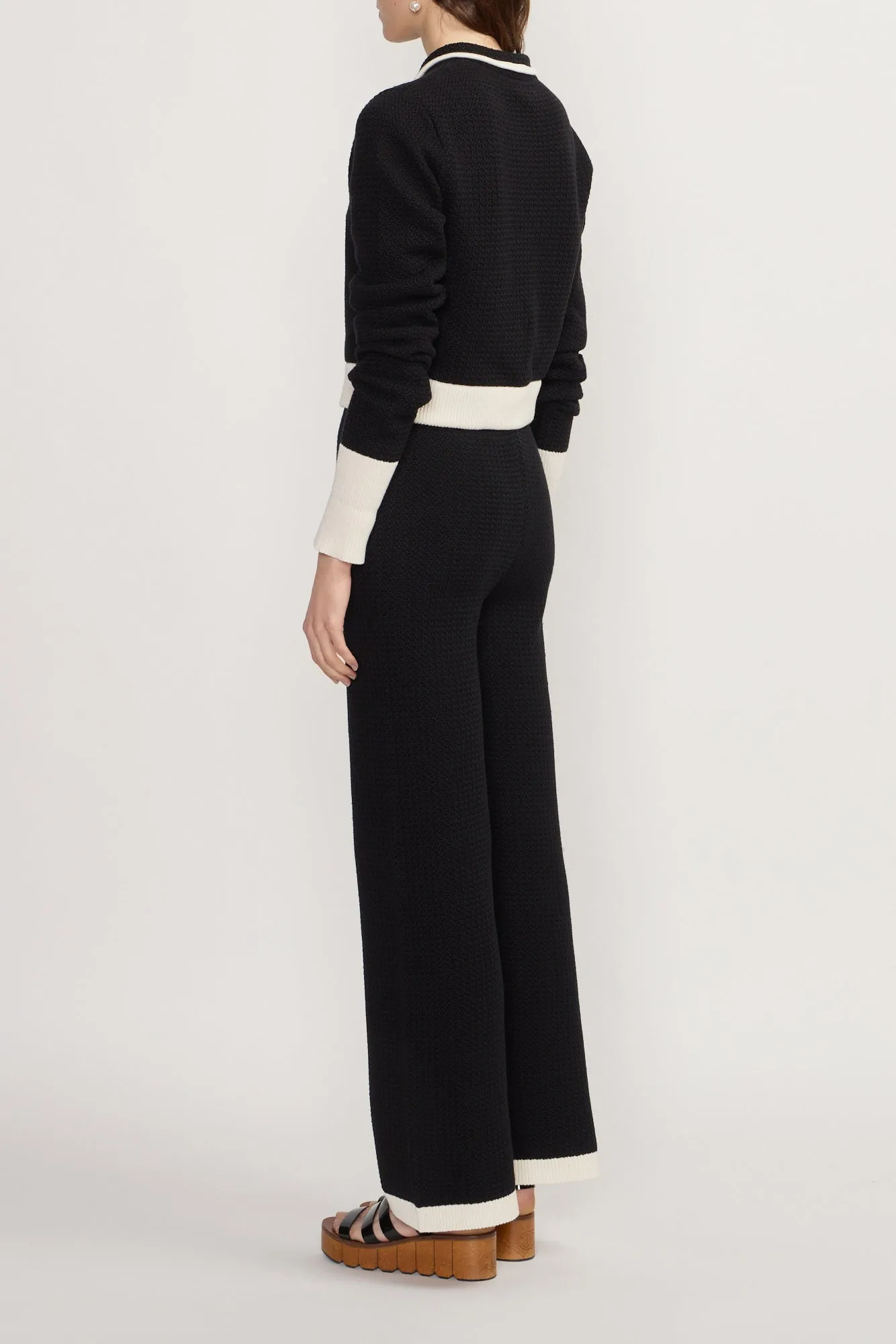 Contrast-trim cardigan sold by DESTREE product image thumbnail 3