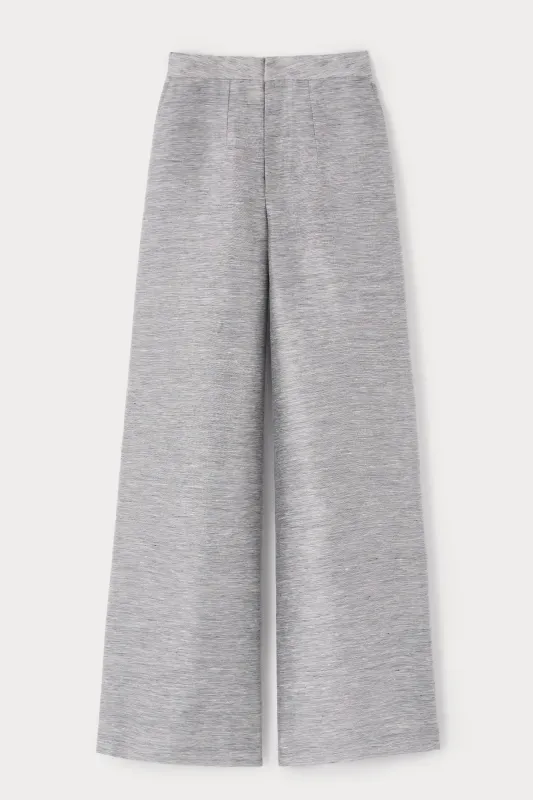 Stripes grey wide-leg pants sold by DESTREE