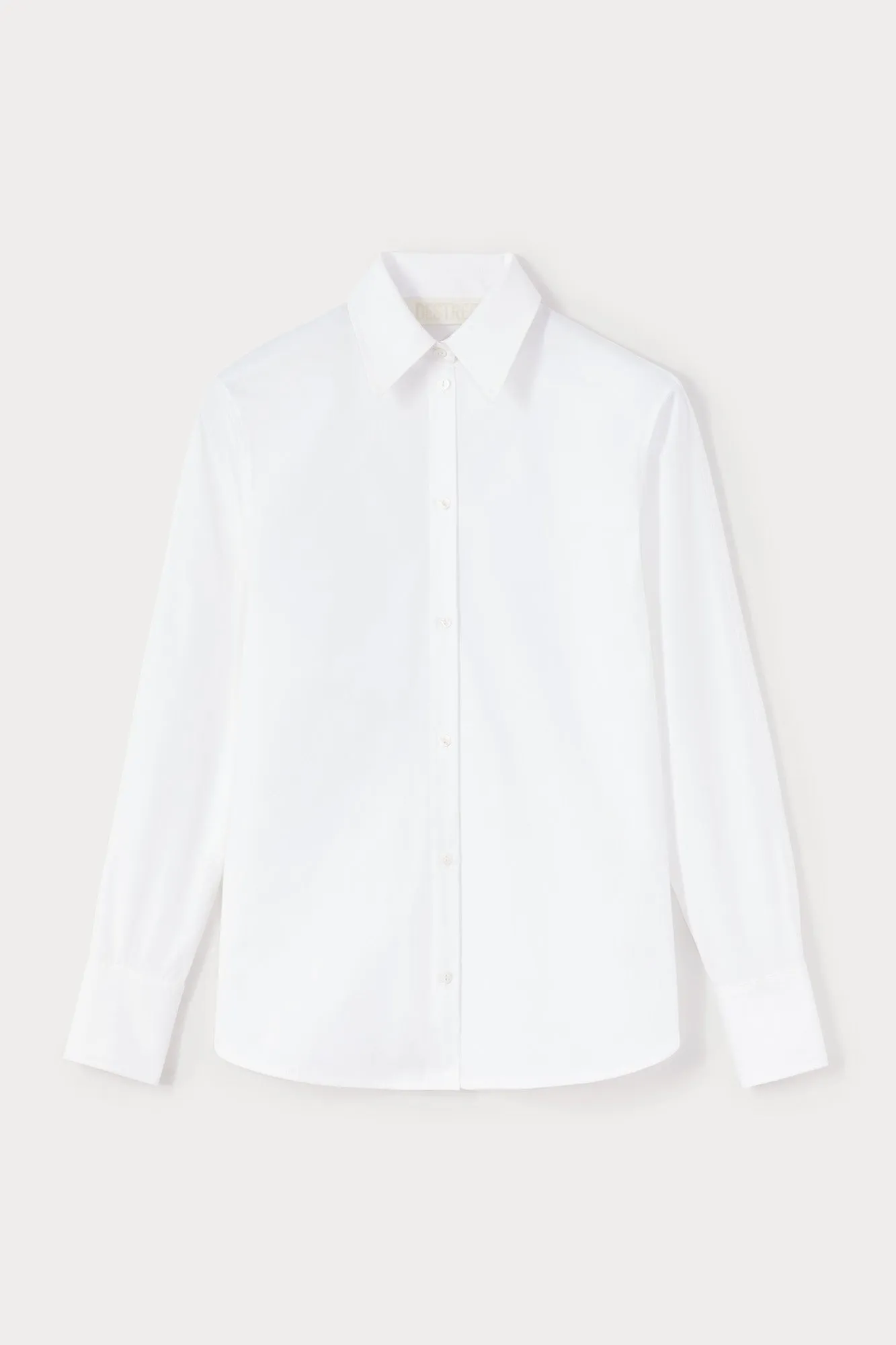 White cotton shirt sold by DESTREE