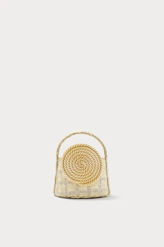 Mini bag with passementerie detail beige sold by DESTREE
