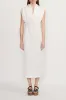 White sleeveless maxi dress sold by DESTREE