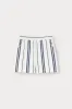 White and blue striped shorts sold by DESTREE