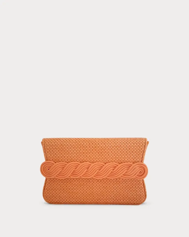 Gerrit clutch, orange made by DESTREE