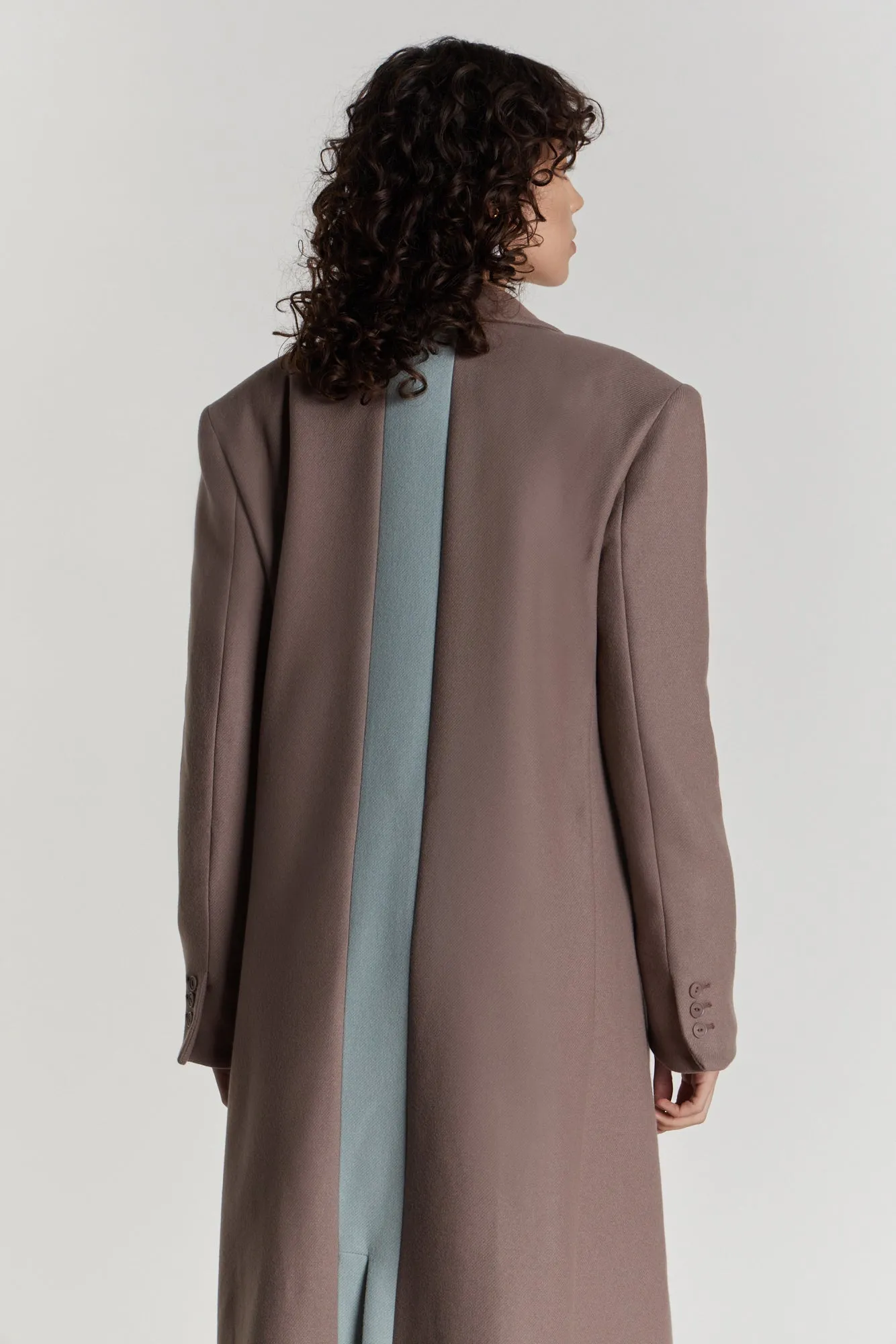 Barbara coat taupe sold by DESTREE product image thumbnail 3