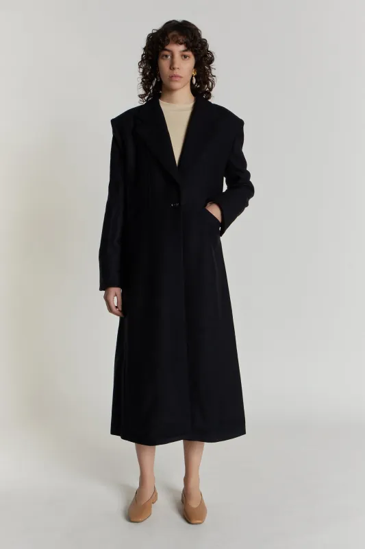 Barbara coat black sold by DESTREE