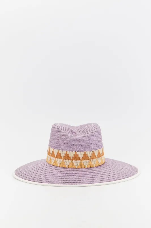 Cindy straw lilac beige made by DESTREE