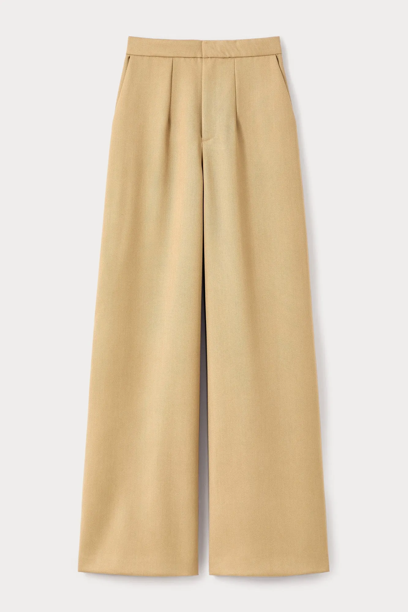 Light Beige Serge Trousers sold by DESTREE