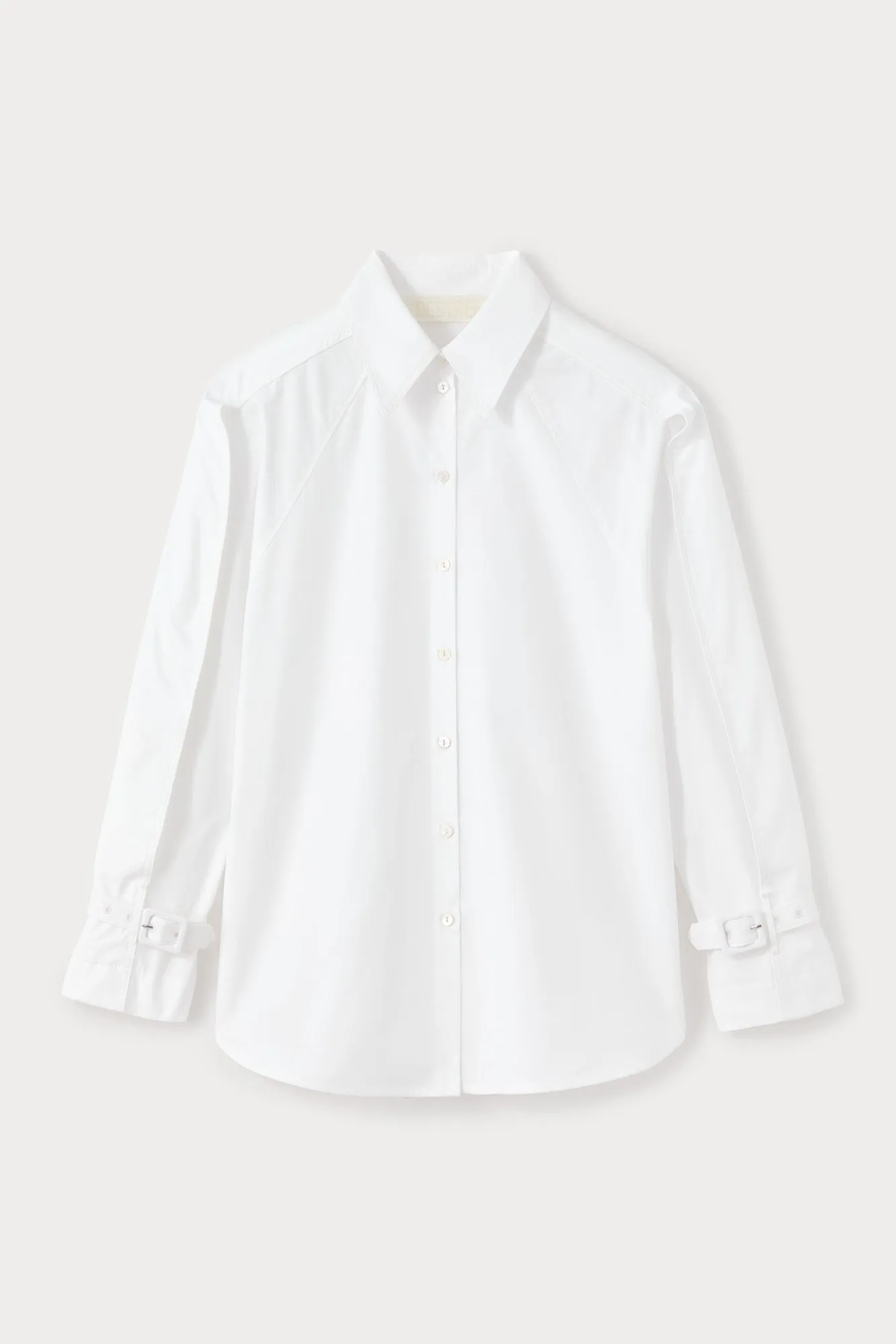 White cotton shirt sold by DESTREE