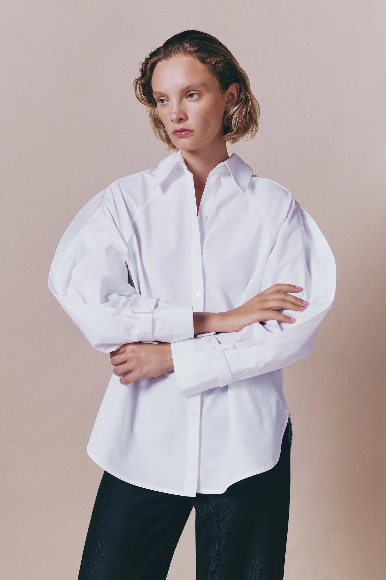 White cotton shirt sold by DESTREE product image thumbnail 3