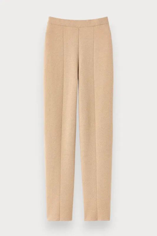 Camel merino wool pants sold by DESTREE