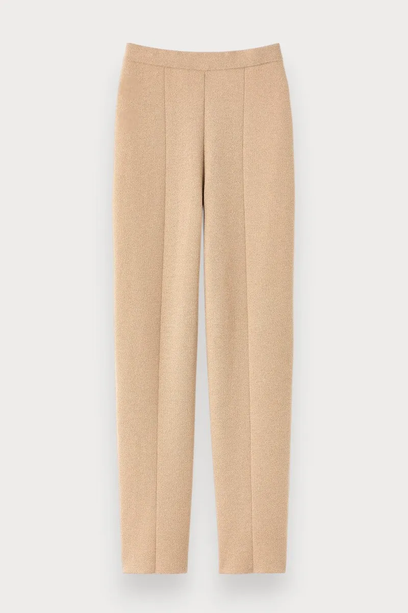 Camel merino wool pants sold by DESTREE