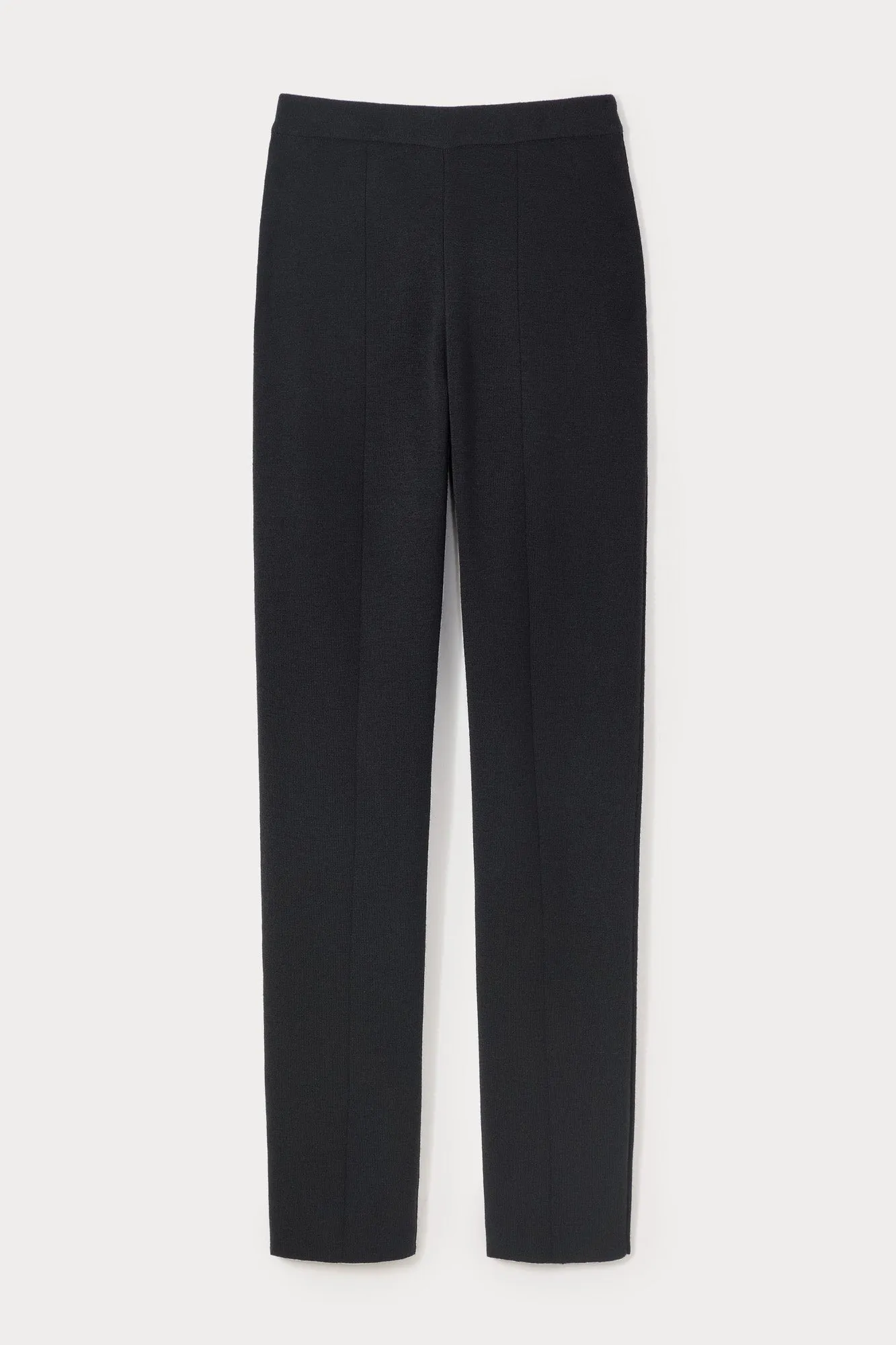 Black merino wool pants sold by DESTREE