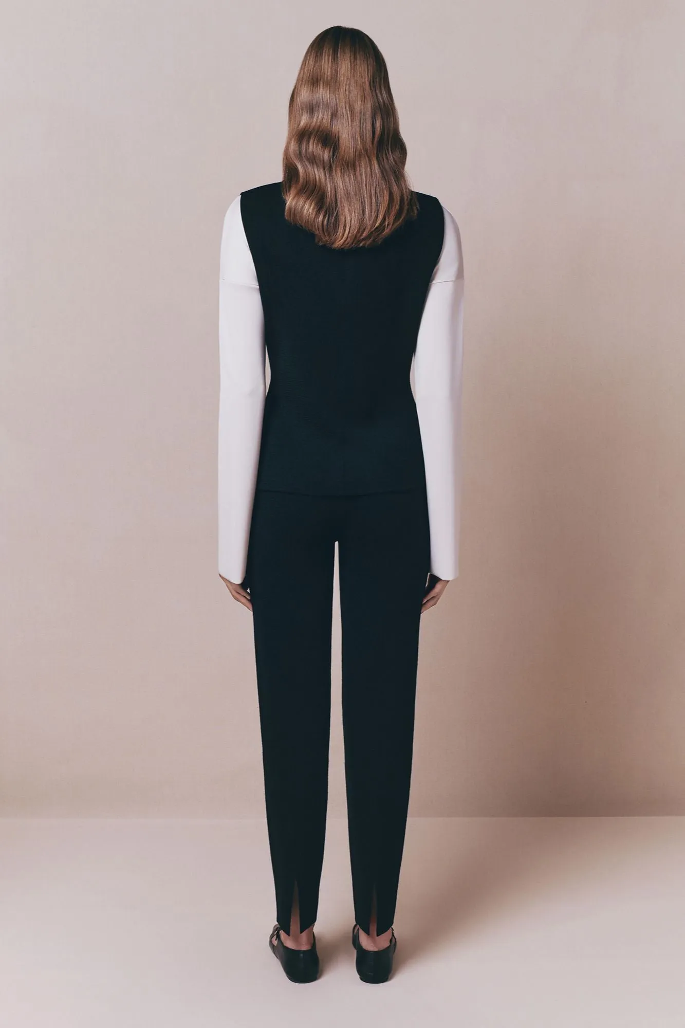 Black merino wool pants sold by DESTREE product image thumbnail 3