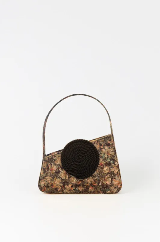 GLITTER LILIUM Asymmetric Leather Passementerie Mini Bag sold by DESTREE
