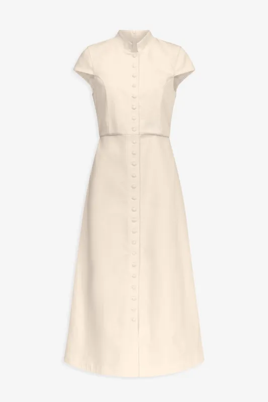 Denim ecru amoako summer dress made by DESTREE