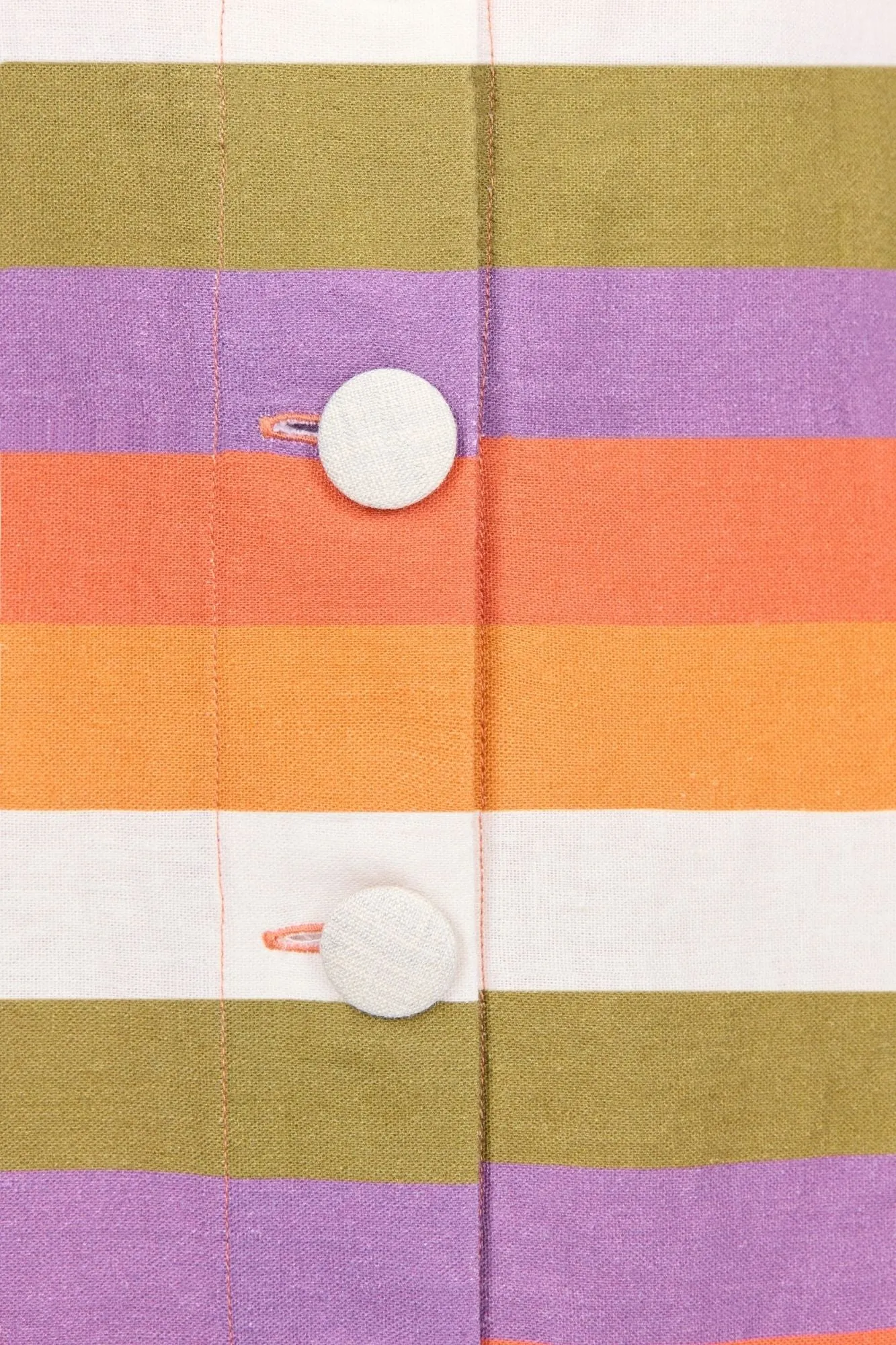 Multicolour striped sleeveless mini dress sold by DESTREE product image thumbnail 2